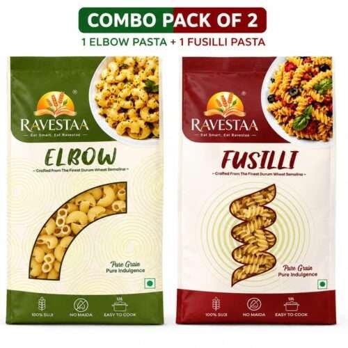 Combo pack of 2 elbow and fusilli